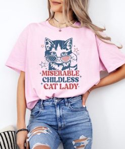 Miserable Childless Cat Lady T-shirt, Madam President Cat Lover Shirt