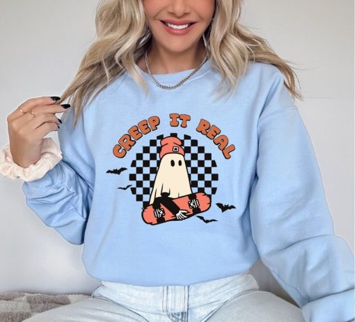 Creep It Real Sweatshirt, Retro Halloween Shirt, Halloween Gift