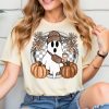 Cute Ghost Halloween Shirt, Pumpkin Spice Coffee Tee