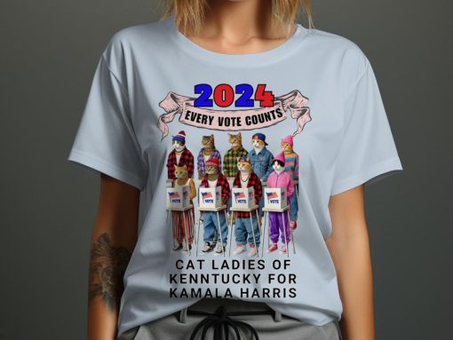 Customized Cat Ladies For Kamala 2024 T-Shirt