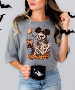 Comfort Colors® Halloween Disney Mickey Skeleton Coffee Shirt