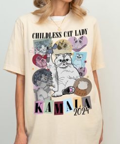 Childless Cat Lady For Kamala Era Tour shirt