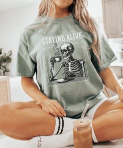 Comfort Colors® Staying Alive T-Shirt For Halloween