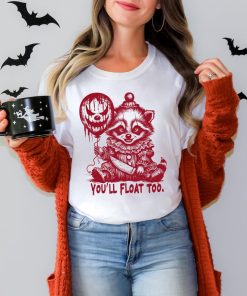 Comfort Colors You'll Float Too Horror Raccoon Halloween Shirt