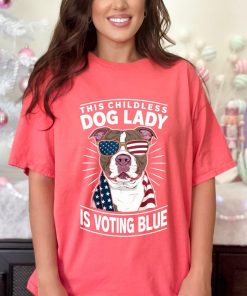 This Childless Dog Lady Is voting Blue, Kamala Harris Heavy Cotton Tee