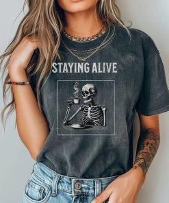 Comfort Colors® Staying Alive T-Shirt For Halloween