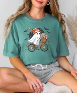 Comfort Colors® Cute Halloween Ghost Shirt, Halloween Women's Shirt