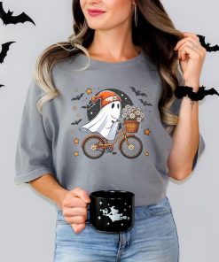 Comfort Colors® Cute Halloween Ghost Shirt, Halloween Women's Shirt