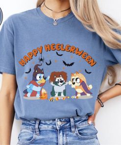 Comfort Colors Happy Heelerween Shirt, Bluey Halloween T-Shirt