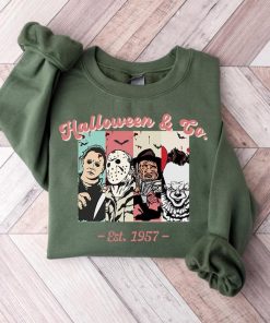 Halloween & Co Est. 1957 Sweatshirt, Horror Character Movie Hoodie