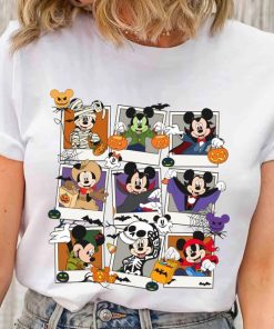 Mickey Mouse Photo Group Halloween Shirt, Disney Spooky Season Tshirt