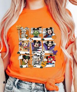 Mickey Mouse Photo Group Halloween Shirt, Disney Spooky Season Tshirt