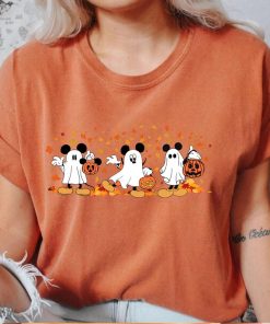 Comfort Colors® Mickey Halloween Shirt, Mickey Autumn T-Shirt