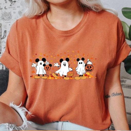 Comfort Colors® Mickey Halloween Shirt, Mickey Autumn T-Shirt