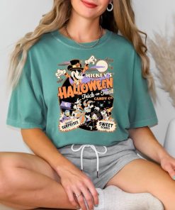 Comfort Colors Retro Disney Mickey Halloween Trick Or Treat Shirt