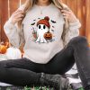 Halloween Cute Ghost Sweatshirt, Halloween Pumpkin Spice Sweatshirt