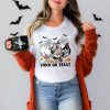 Comfort Colors Chick or Treat Shirt, Funny Halloween Chicken Shirt