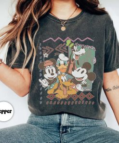 Retro 90s Disney Mickey Mouse & Friends Characters Squad Shirt