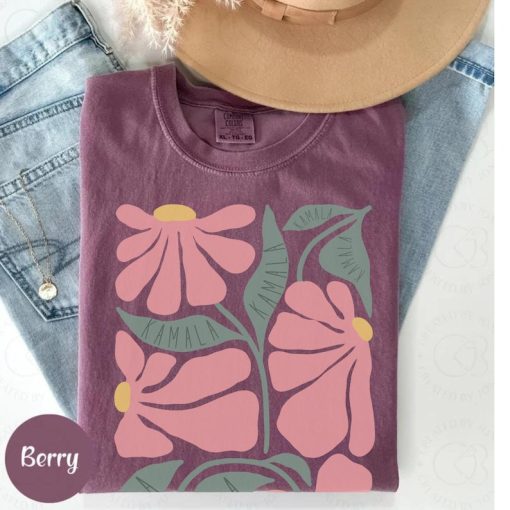 Subtle Flower Kamala Harris Shirt, Feminist Shirt, Madam President