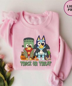 Trick or Treat Bluey Shirt, Cute Halloween Dog T-Shirt