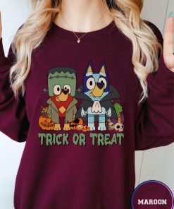 Trick or Treat Bluey Shirt, Cute Halloween Dog T-Shirt