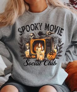 Spooky Movie Social Club Shirt, Retro Halloween Shirt