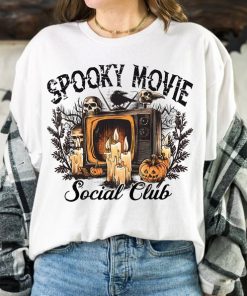 Spooky Movie Social Club Shirt, Retro Halloween Shirt