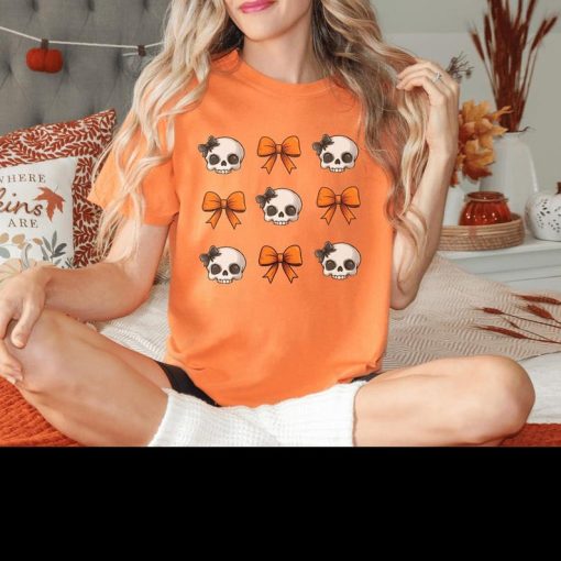 Skull and Bows tee cute halloween t-shirt