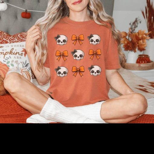 Skull and Bows tee cute halloween t-shirt