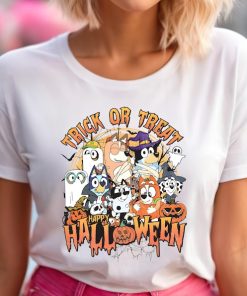 Bluey Halloween Trick or Treat, Retro Spooky Halloween Sweatshirt