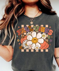 Fall Vibes Shirt, Retro Fall Shirt, Retro Pumpkin T-shirt