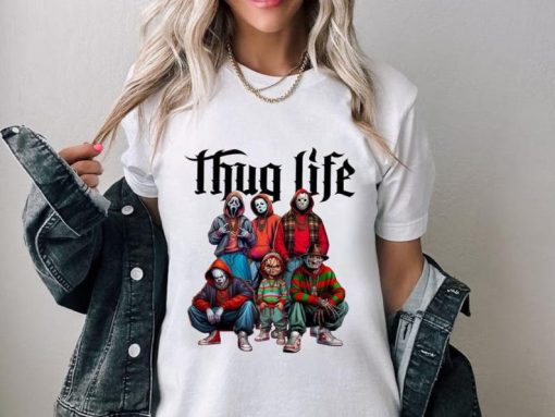 Thug Life Horror Movie Shirt, Scary Halloween Shirt