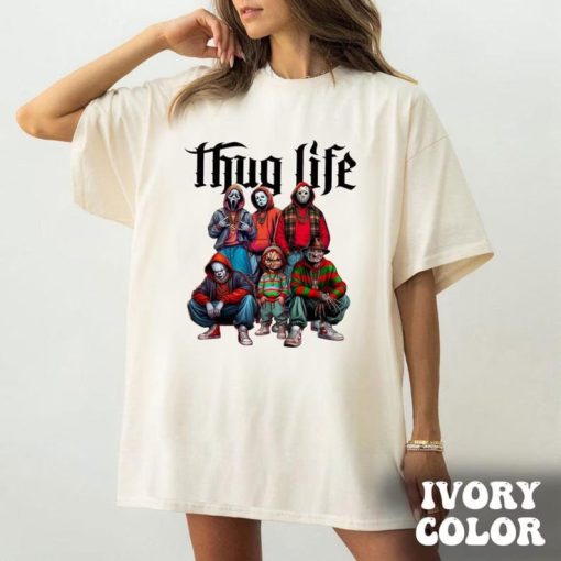 Thug Life Horror Movie Shirt, Scary Halloween Shirt