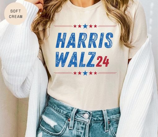 Kamala Harris Tim Walz President VP 2024 US Election Shirt - Vote Blue