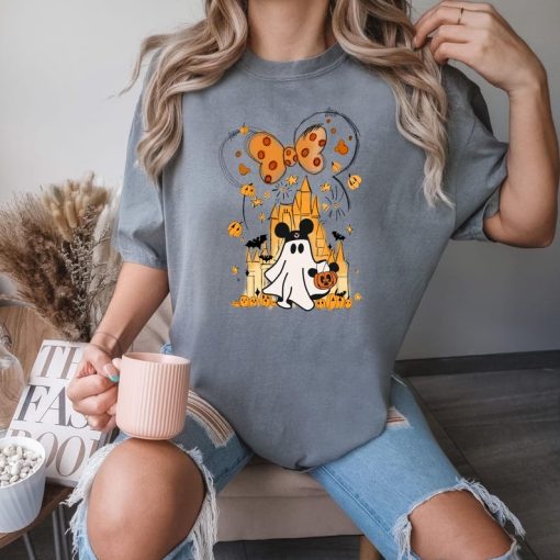 Comfort Colors® Minnie Mouse Ghost Shirt, Halloween Mouse Ghost Shirt