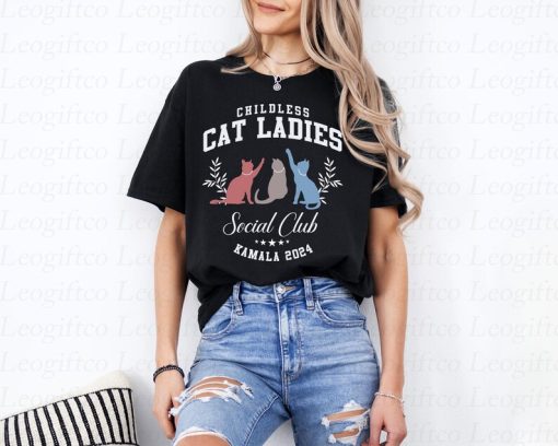 Childless Cat Lady Kamala Shirt | Kamala Harris President 2024 Shirt