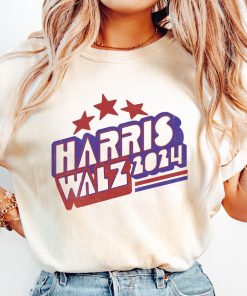 Harris Walz Shirt Retro Vibe Kamala Harris Election 2024 Shirts Kamala