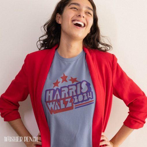 Harris Walz Shirt Retro Vibe Kamala Harris Election 2024 Shirts Kamala