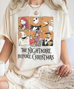 Retro Nightmare Before Christmas Comfort Colors Shirt