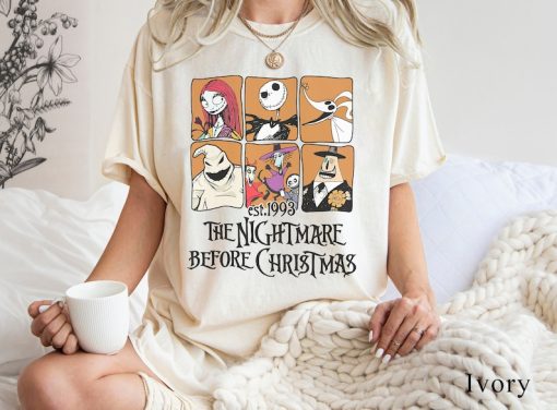 Retro Nightmare Before Christmas Comfort Colors Shirt