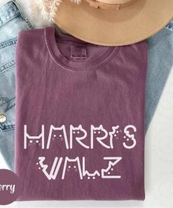 Harris Walz Shirt, Kamala Harris Shirt, La Cat Lettering