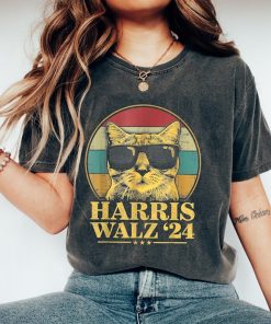 Harris Walz Shirt, Election Cat Lady Kamala Harris Tim Waltz Shirt