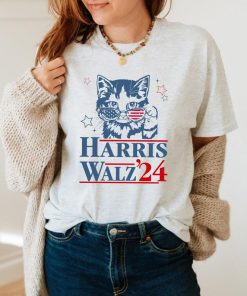 Harris Walz Shirts, VOTE Like a Childless Cat Lady shirt