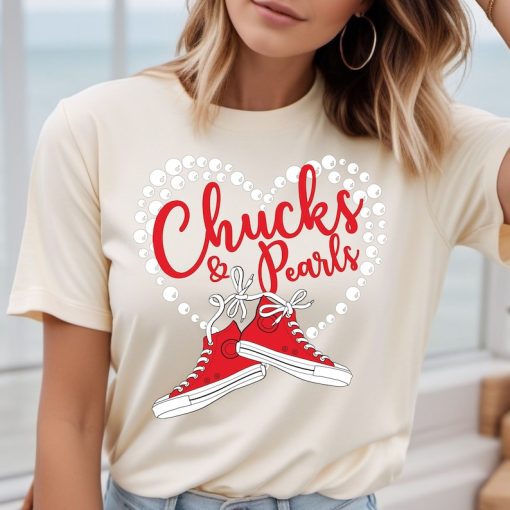 Chucks And Pearls Shirt, Madam President 2024,Kamala Harris Shirt