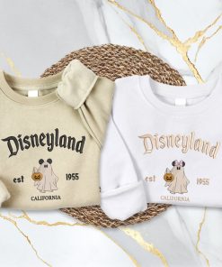 Embroidered Fall Disneyland Ghost Minnie Sweatshirt