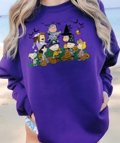 Cute Halloween Cartoon Characters Trick or Treat Sweatshirt