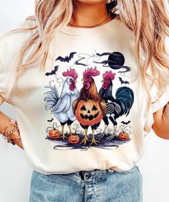 Halloween Chickens Shirt, Spooky Chicken Halloween Gifts