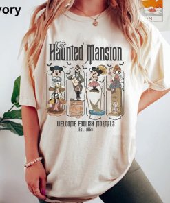 Retro Disney Haunted Mansion Shirt, Mickey and Friends Halloween Shirt