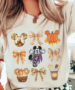 Disney Fall Coquette Bows Shirt, Mickey Skeleton Shirt