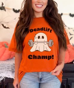 Deadlift Champ Funny Halloween T-Shirt | Spooky Fitness Gym Tee